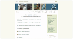Desktop Screenshot of clockss.org